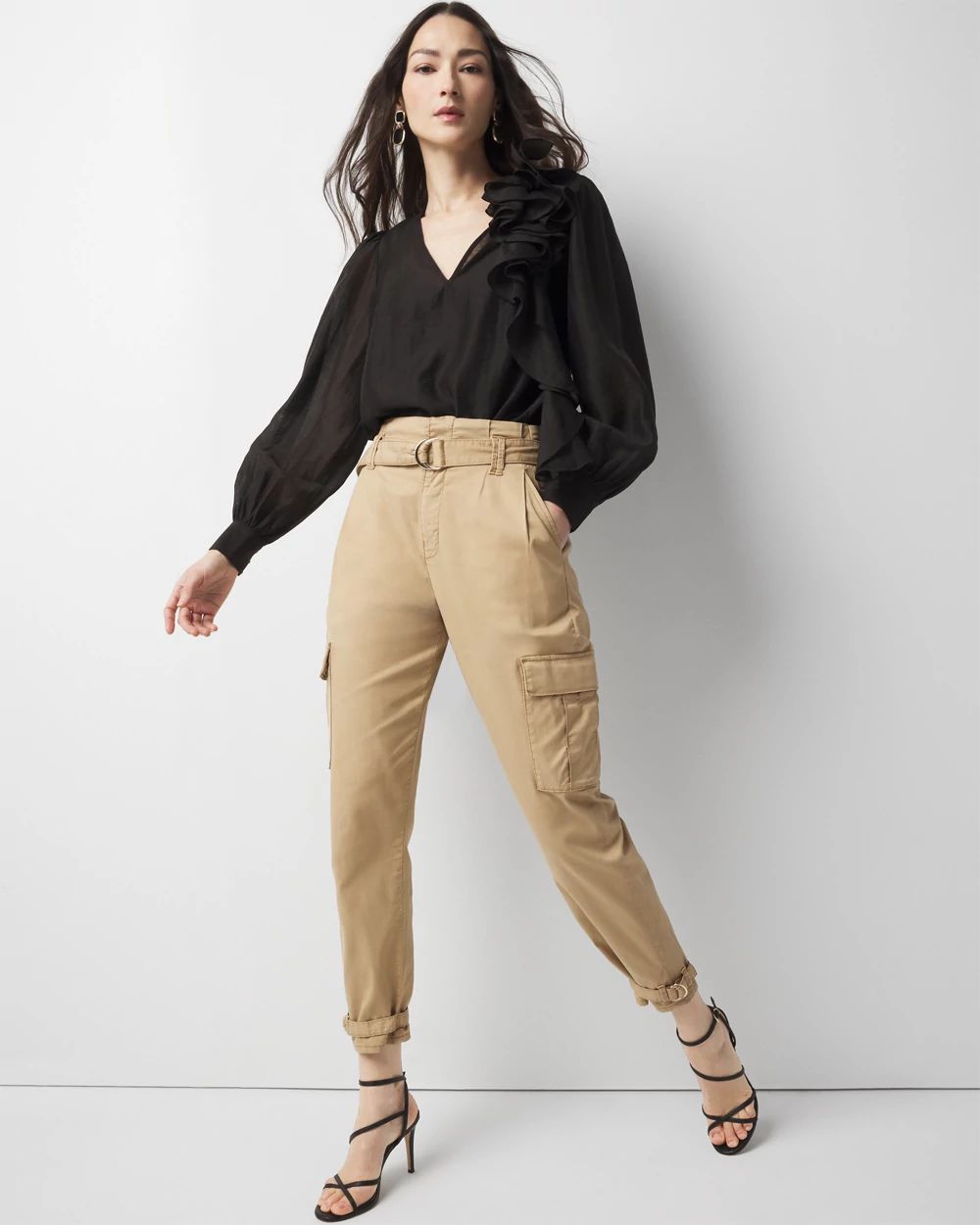 Extra High-Rise Pret Cargo Tapered Ankle Pant