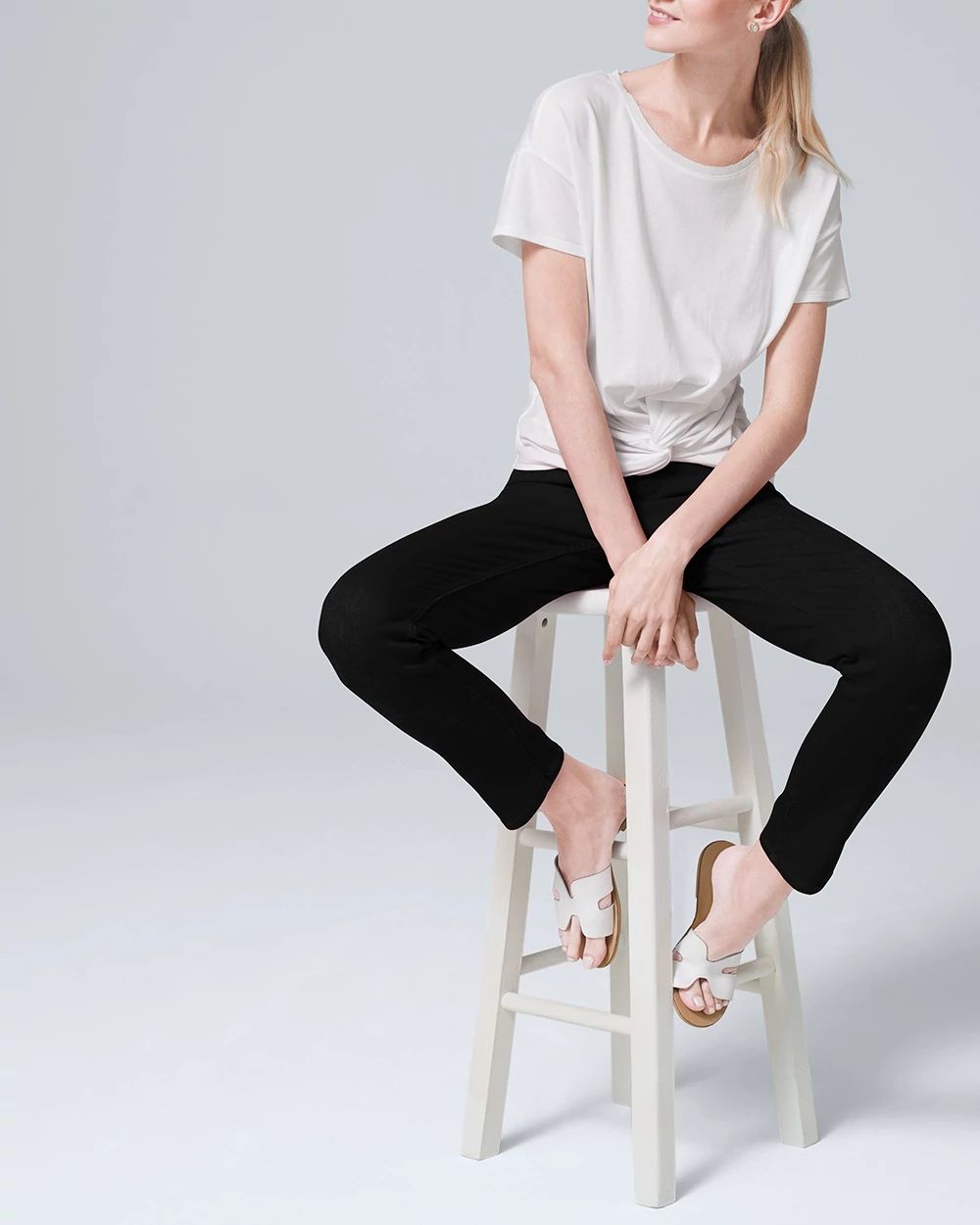 High-Rise Sculpt Straight Crop Jeans