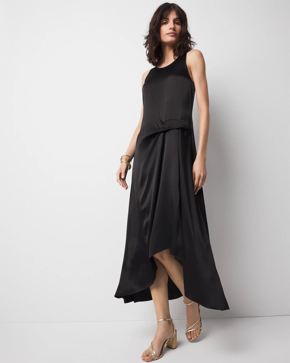 Satin Tank Maxi Dress