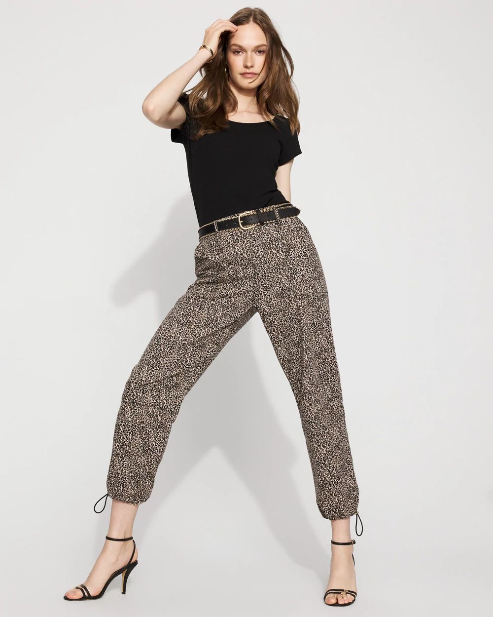 High-Rise Pret Leopard Relaxed Ankle Pant