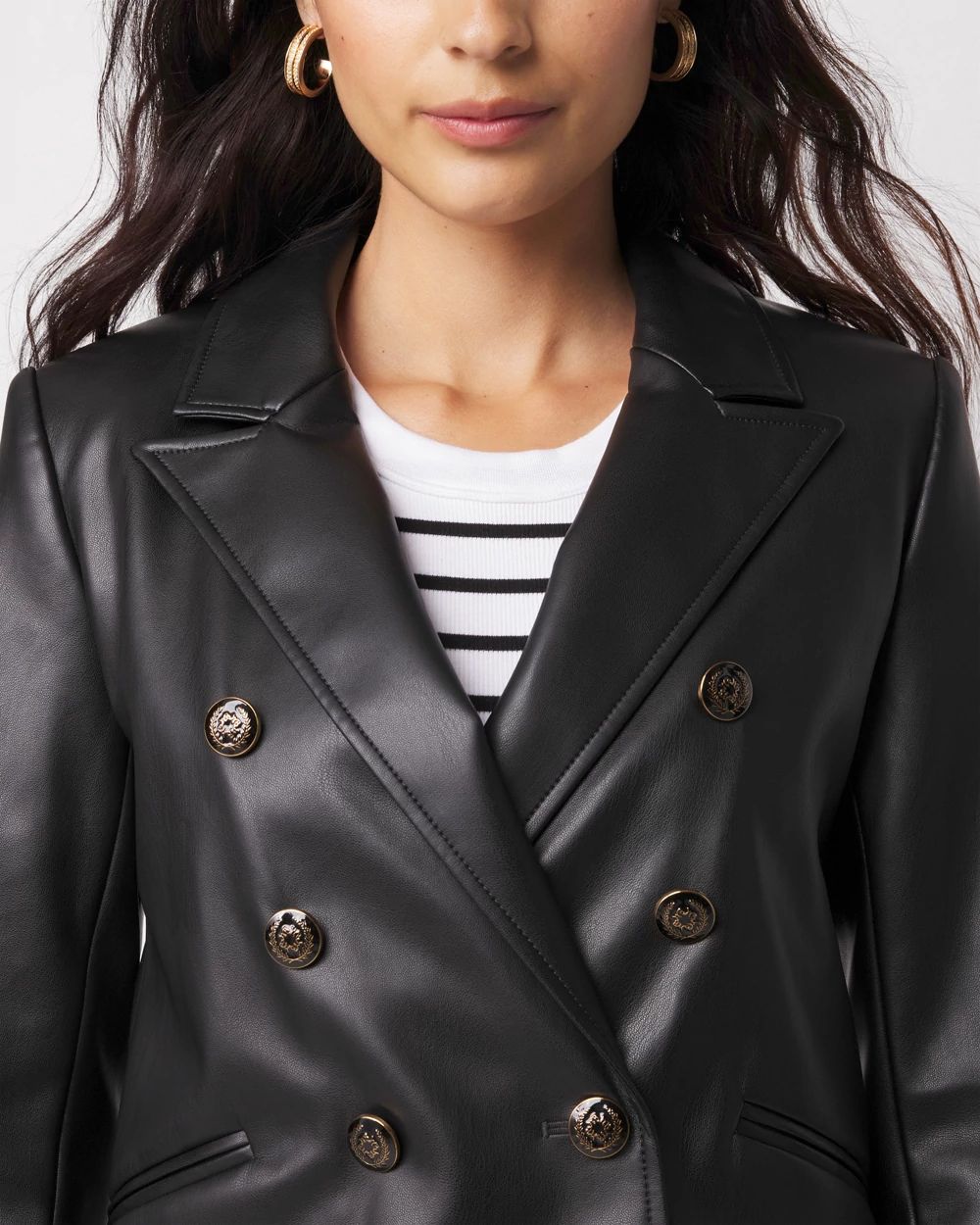 Petite Faux Leather Jacket
