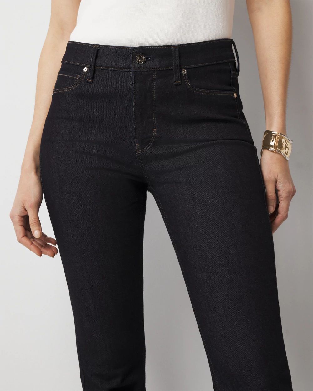 High-Rise Skinny Flare Jeans