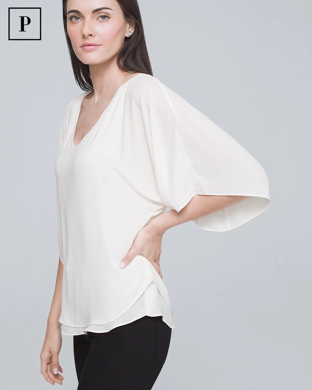 Petite Kimono Blouse