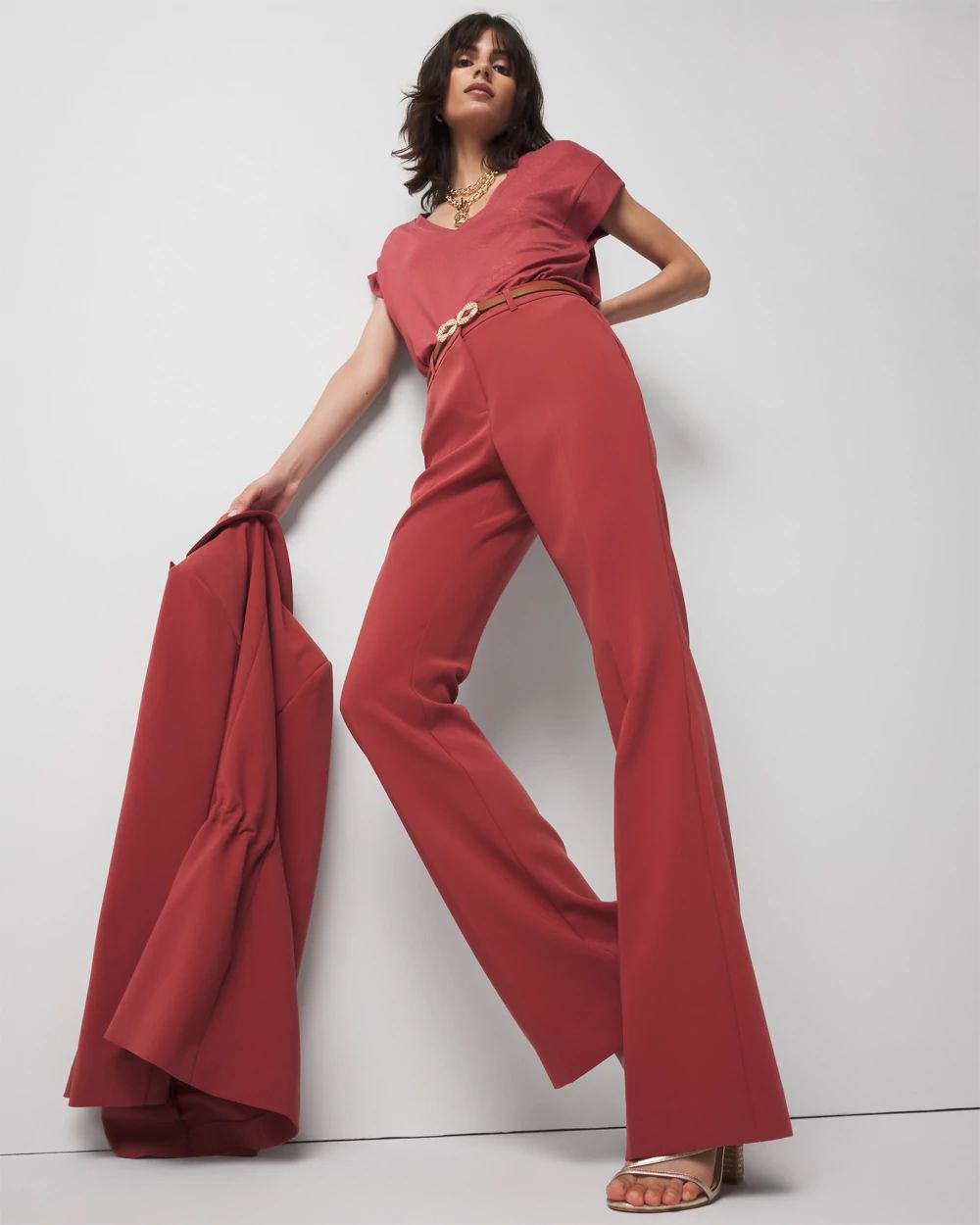 High-Rise Flare Trouser