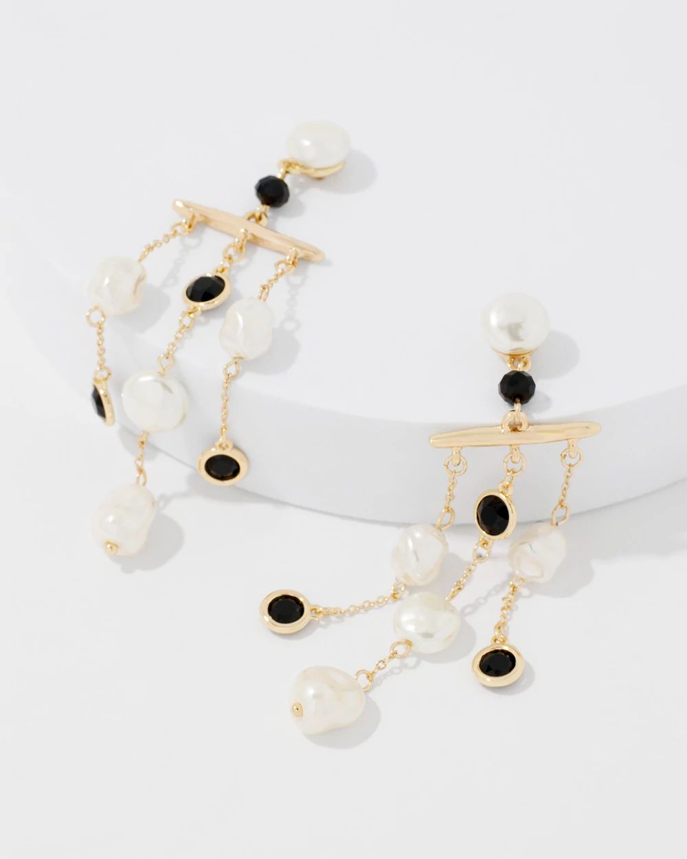Black + White Statement Earrings