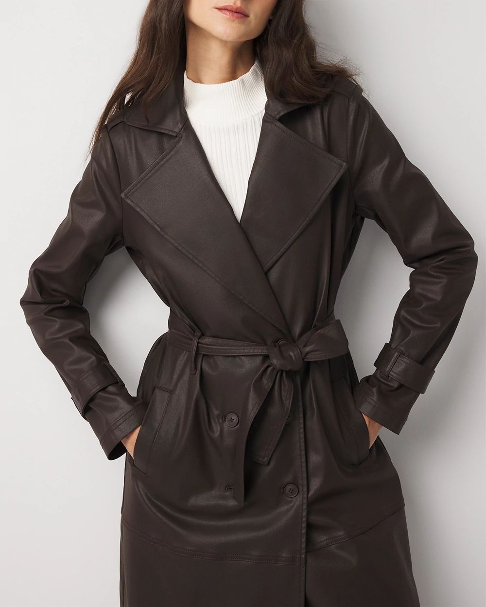 Coated Trench Coat