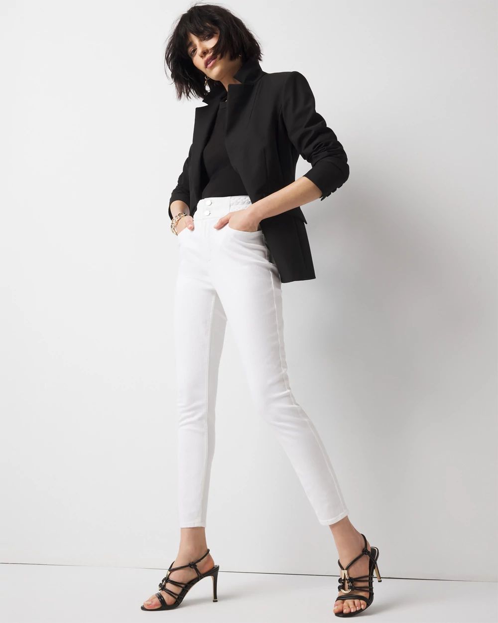 Extra High-Rise Braided Waist Skinny Jean