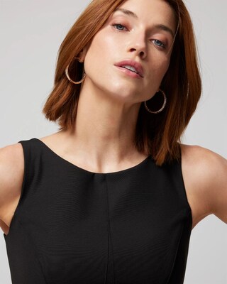 Sleeveless Bateau-Neck Sheath Dress click to view larger image.