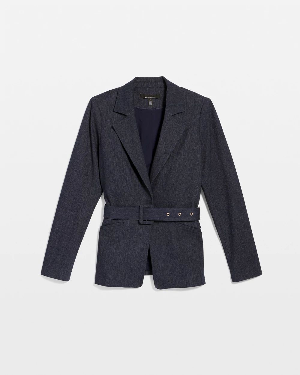 Petite Denim-Look Blazer