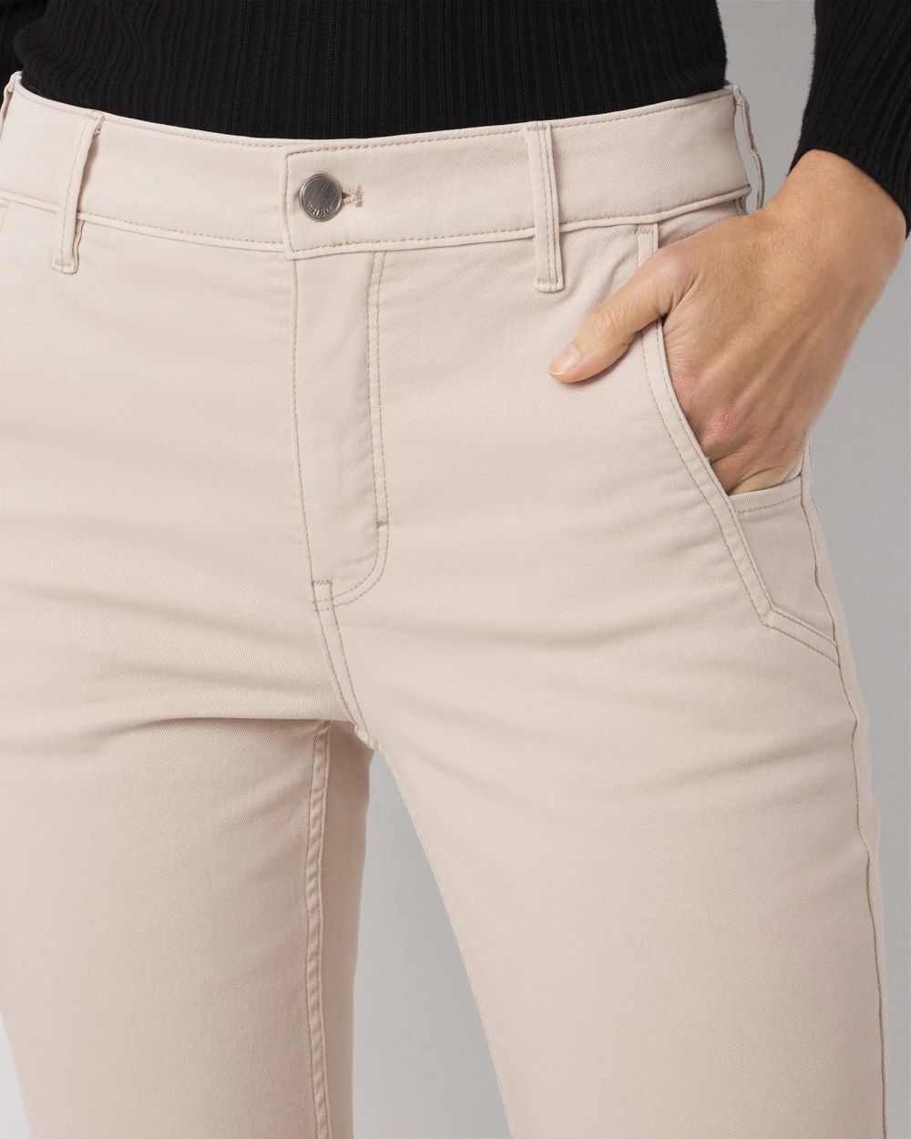 Pret Zip Hem High Rise Bootcut Jean