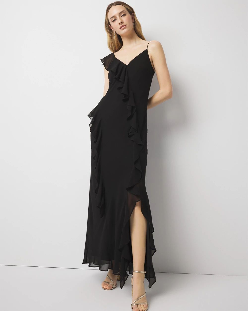 Ruffle Slip Dress