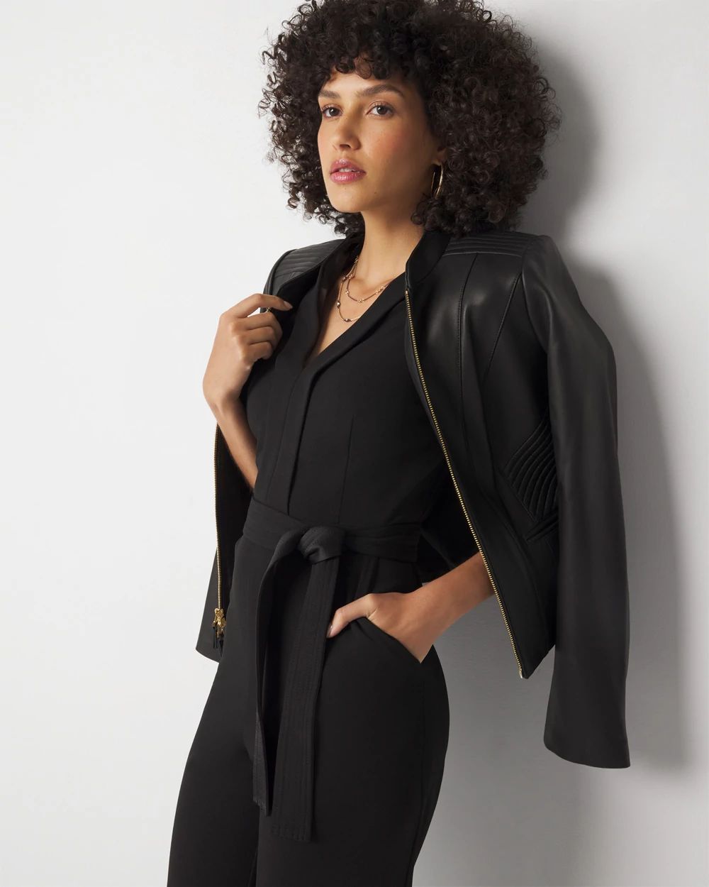 Sleeveless Tie Waist Jumpsuit