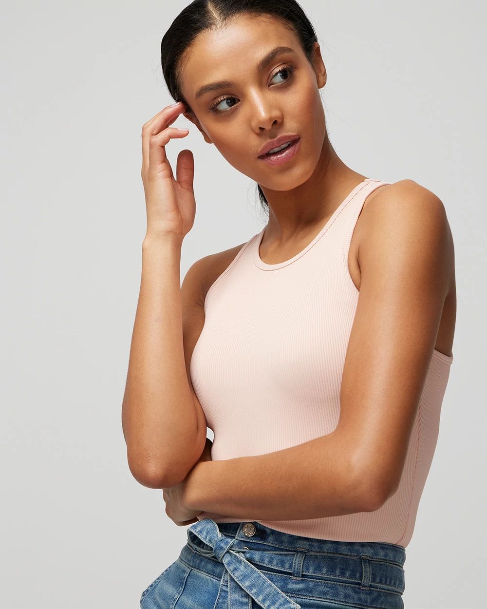 WHBM FORME™ Ribbed Stretch Tank