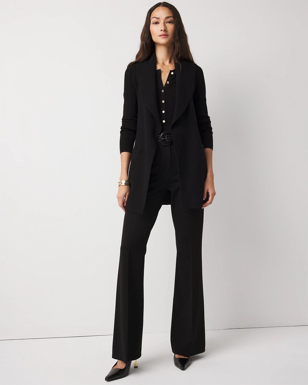 Tie-Waist Sweater Vest