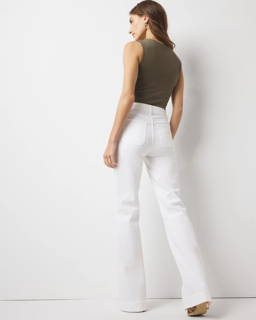 High-Rise Novelty Chain Trouser Jean