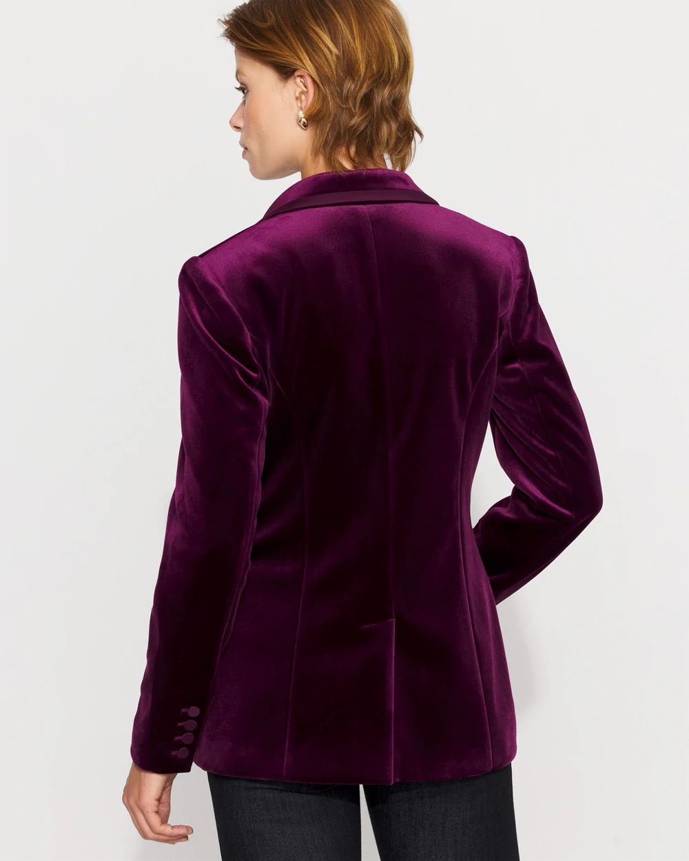 WHBM® One-Button Velvet Blazer