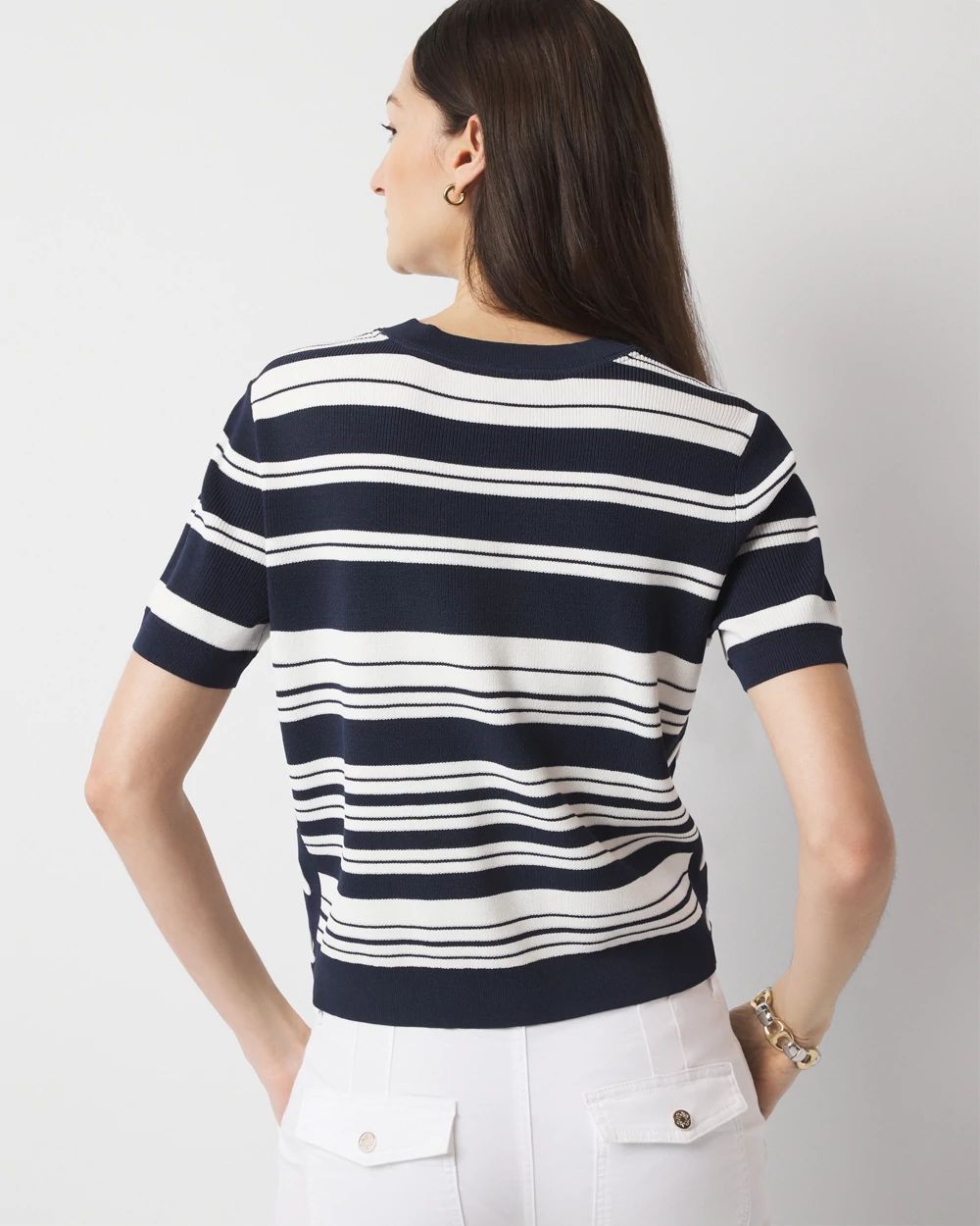 Lace Up Side Sweater Tee