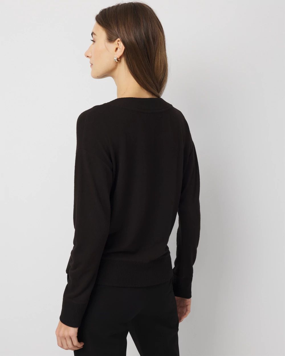 Embellished V-neck Top