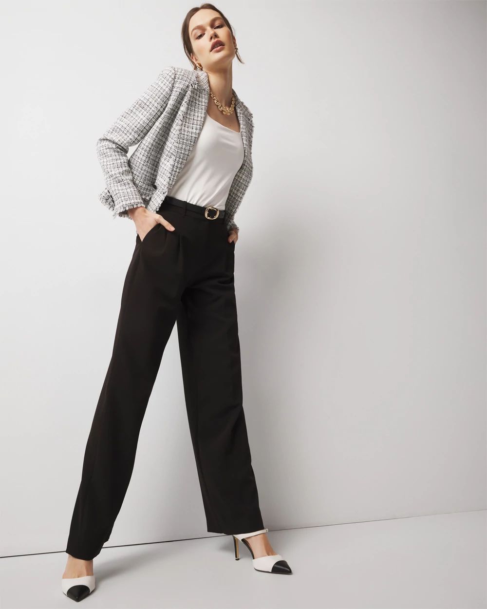 WHBM FORME™ All Ways Stretch Square Neck Top