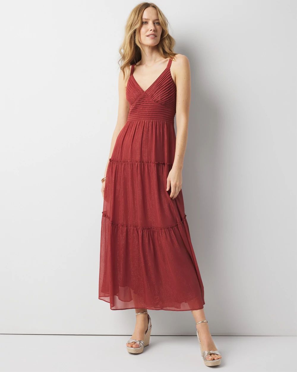 Lurex Midi Dress