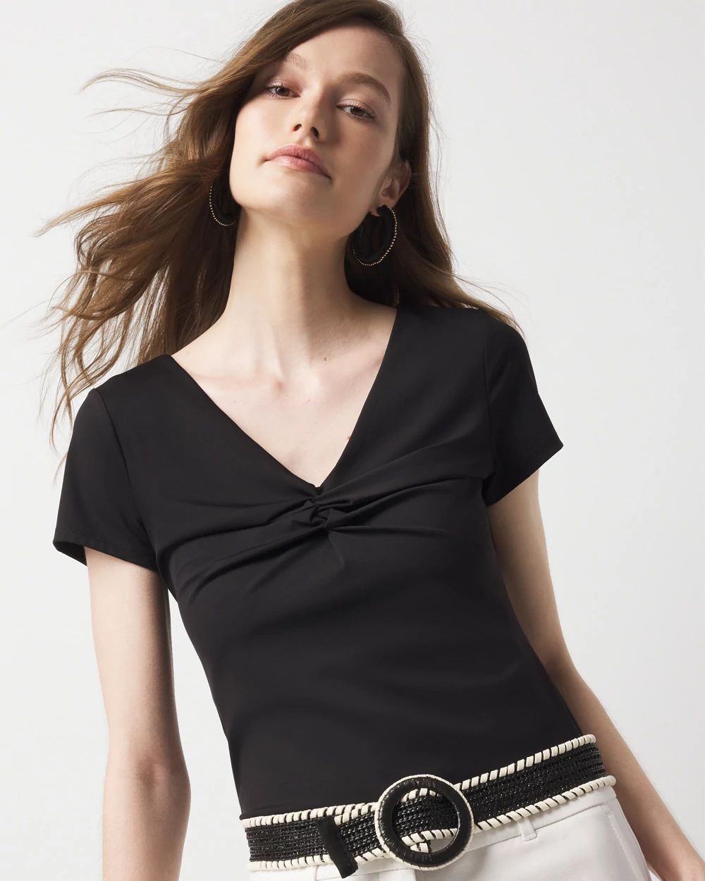 WHBM FORME™ All Ways Stretch Twist Front Tee