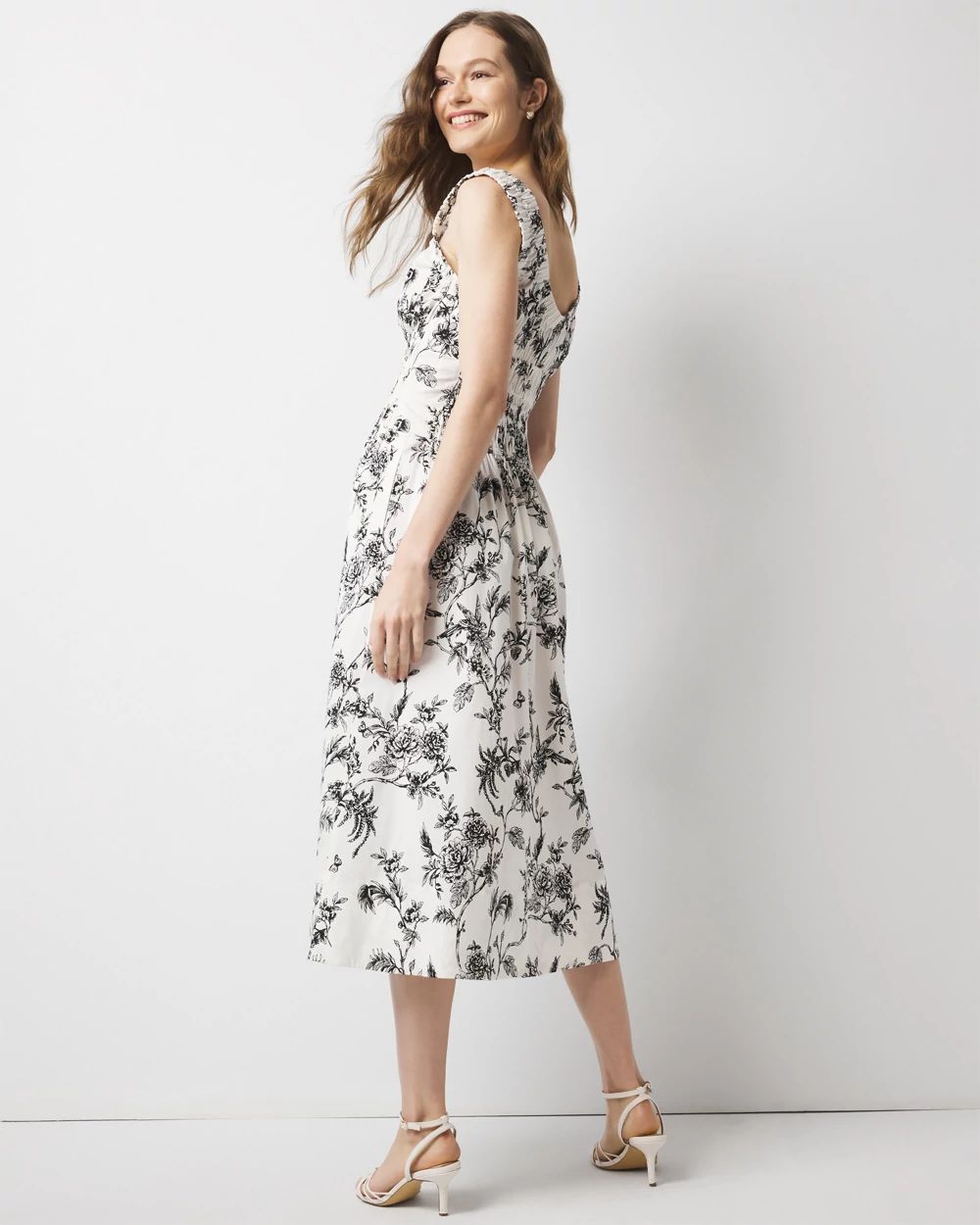 Ruched Tank Midi Dress