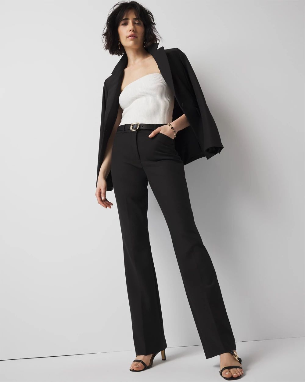 WHBM® Ines Slim Bootcut Comfort Stretch Pants