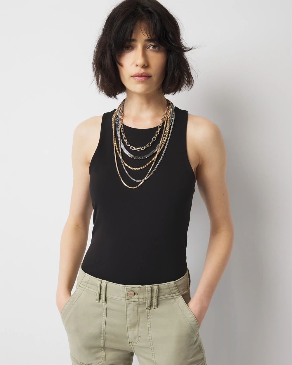 WHBM FORME™ All Ways Stretch High-Neck Bodysuit