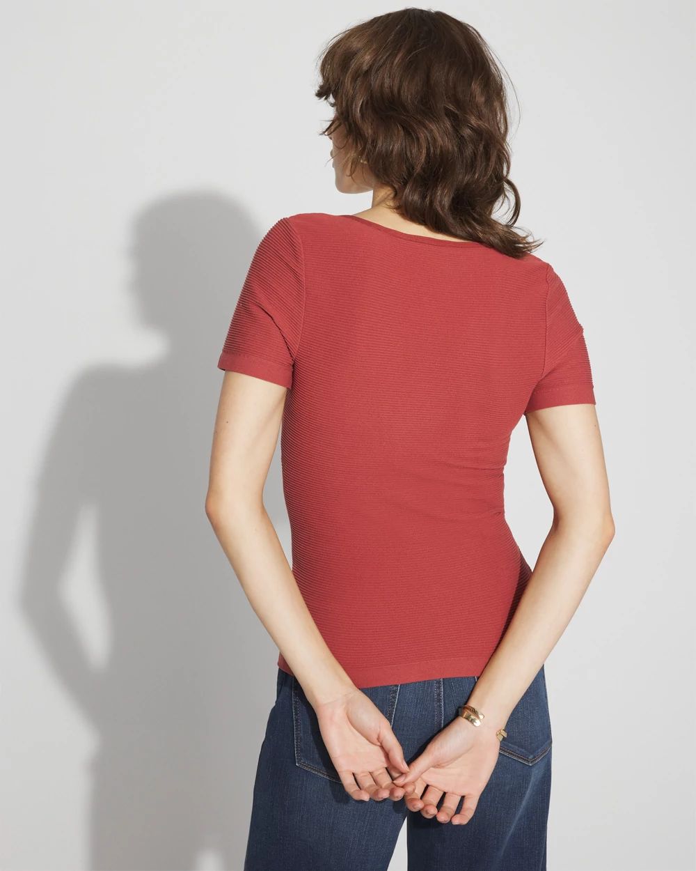 WHBM FORME™ Seamless Ribbed Tee