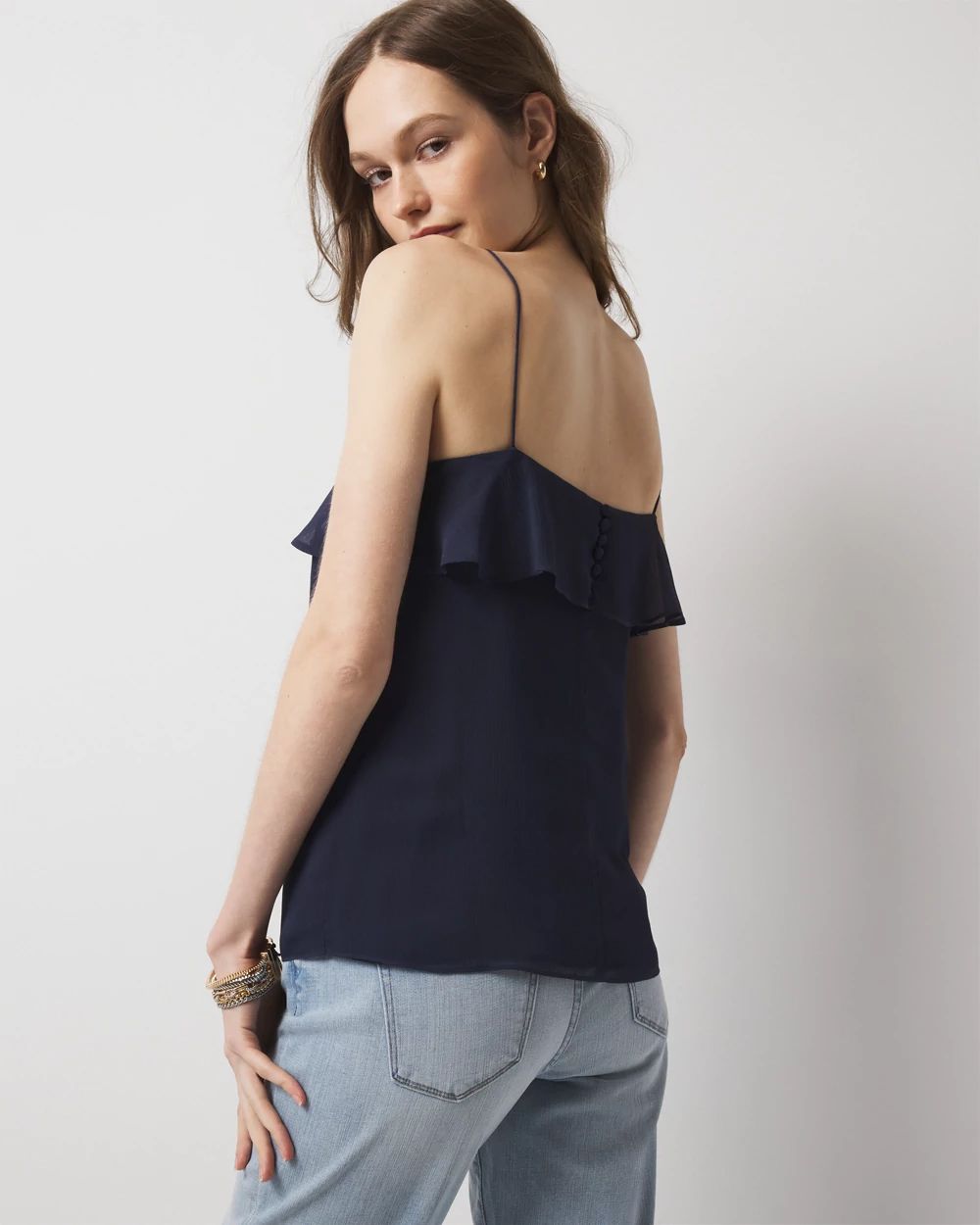 Chiffon Ruffle Camisole
