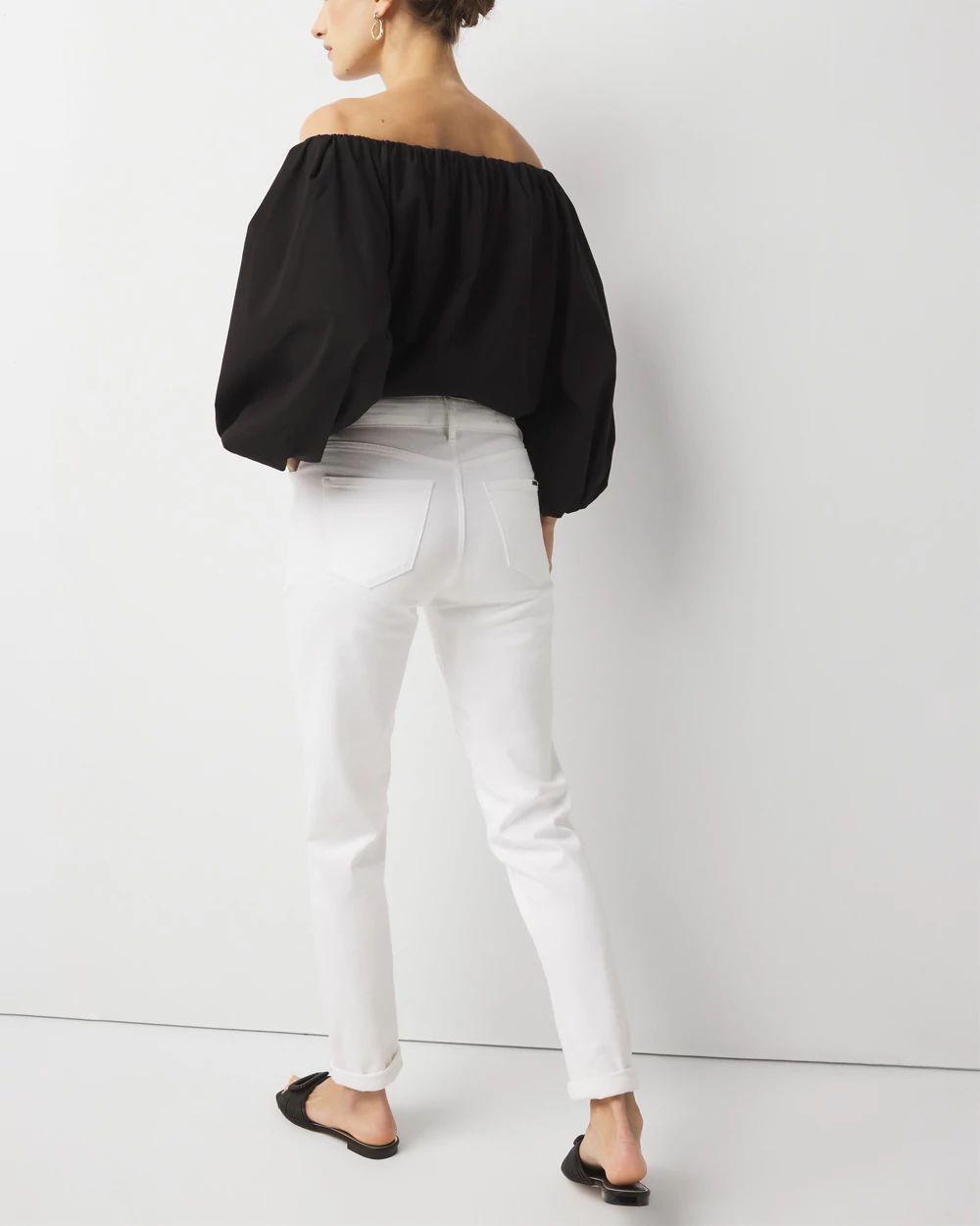 Mid-Rise Double Pocket Girlfriend Jean