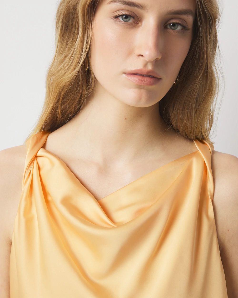 Satin Draped Shell