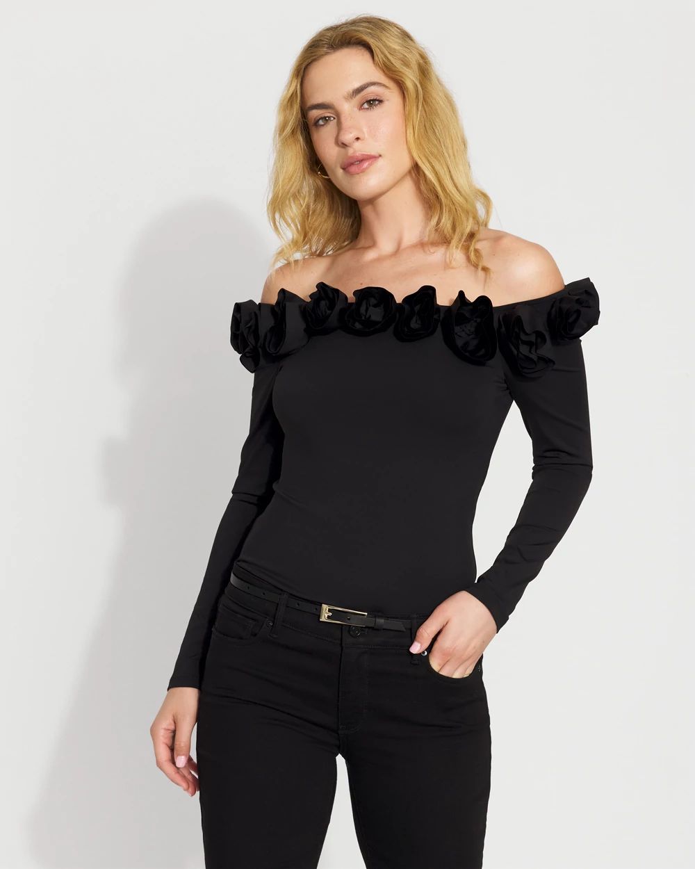 WHBM FORME™ Off-The-Shoulder Floral Top