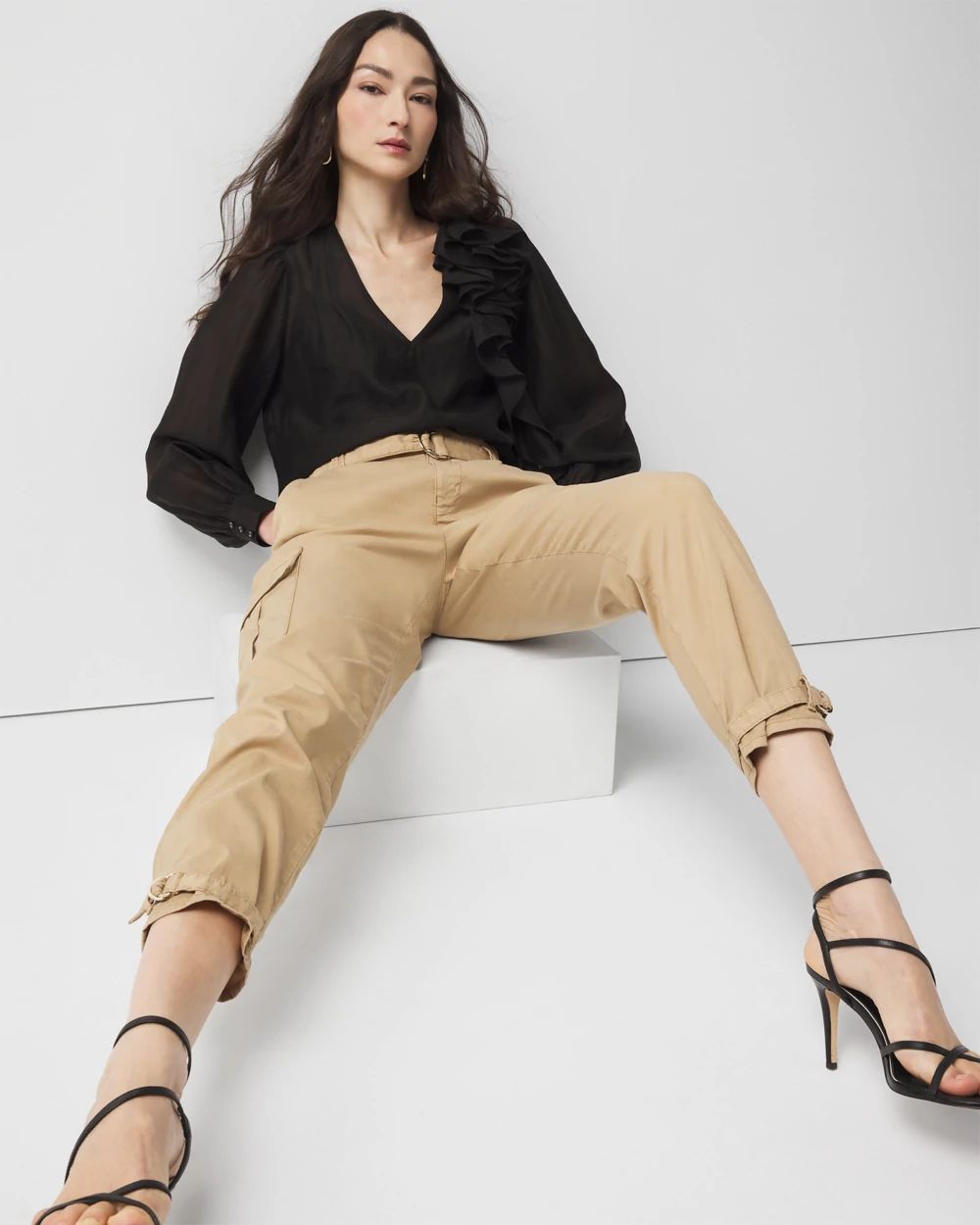 Extra High-Rise Pret Cargo Tapered Ankle Pant