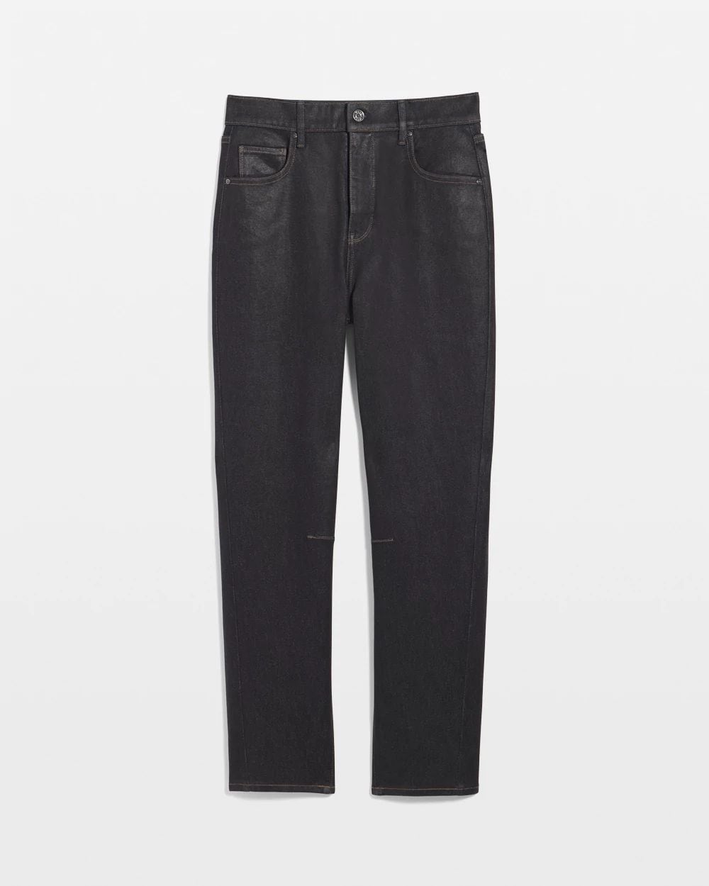 Clear Coated Extra High Rise Barrel Jean