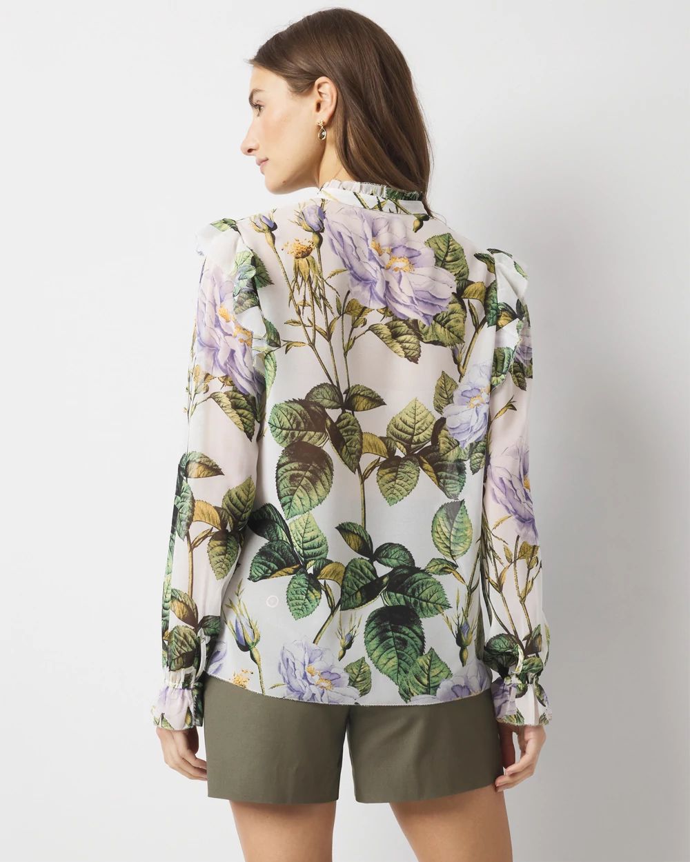 Petite Romantic Chiffon Blouse