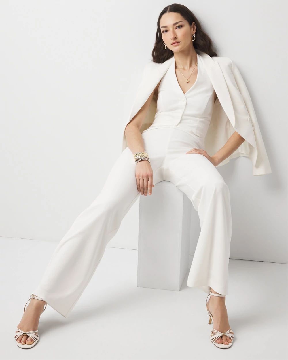 Halter Vest Wide Leg Jumpsuit